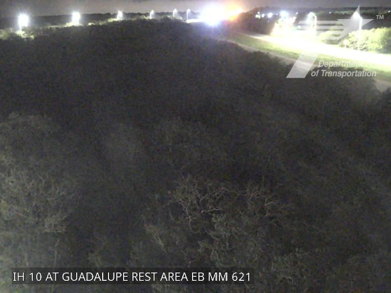 Live snapshot from IH 10 at Guadalupe Rest Area EB (MM 621)