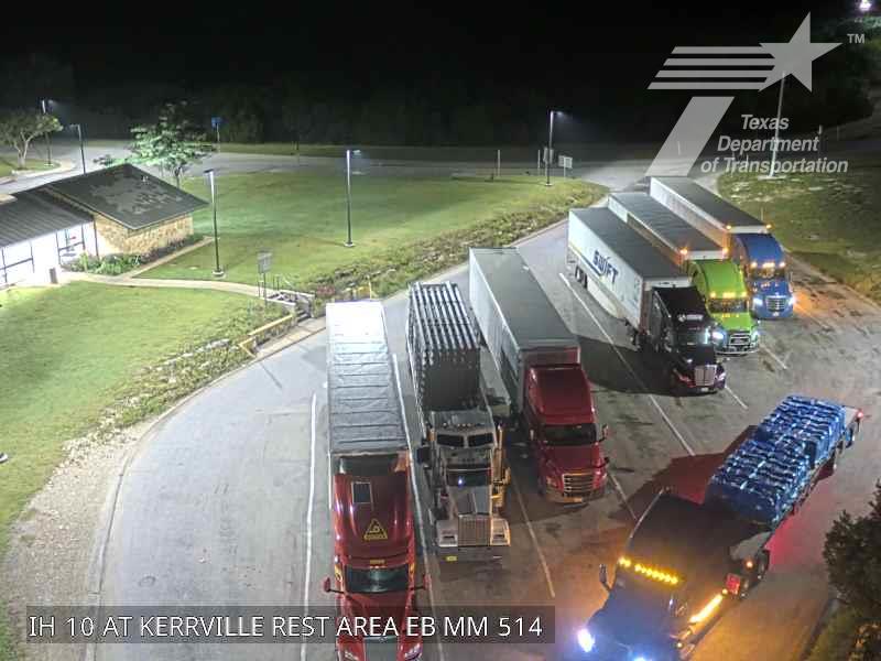 Live snapshot from IH 10 at Kerrville Rest Area EB (MM 514)