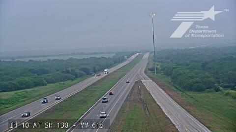 Live snapshot from IH 10 at SH 130 (MM 615)