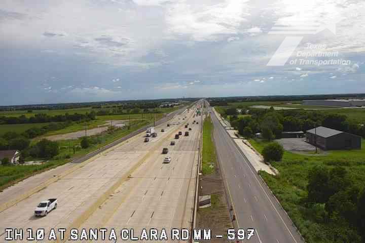 Live snapshot from IH 10 at Santa Clara Rd (MM 597)