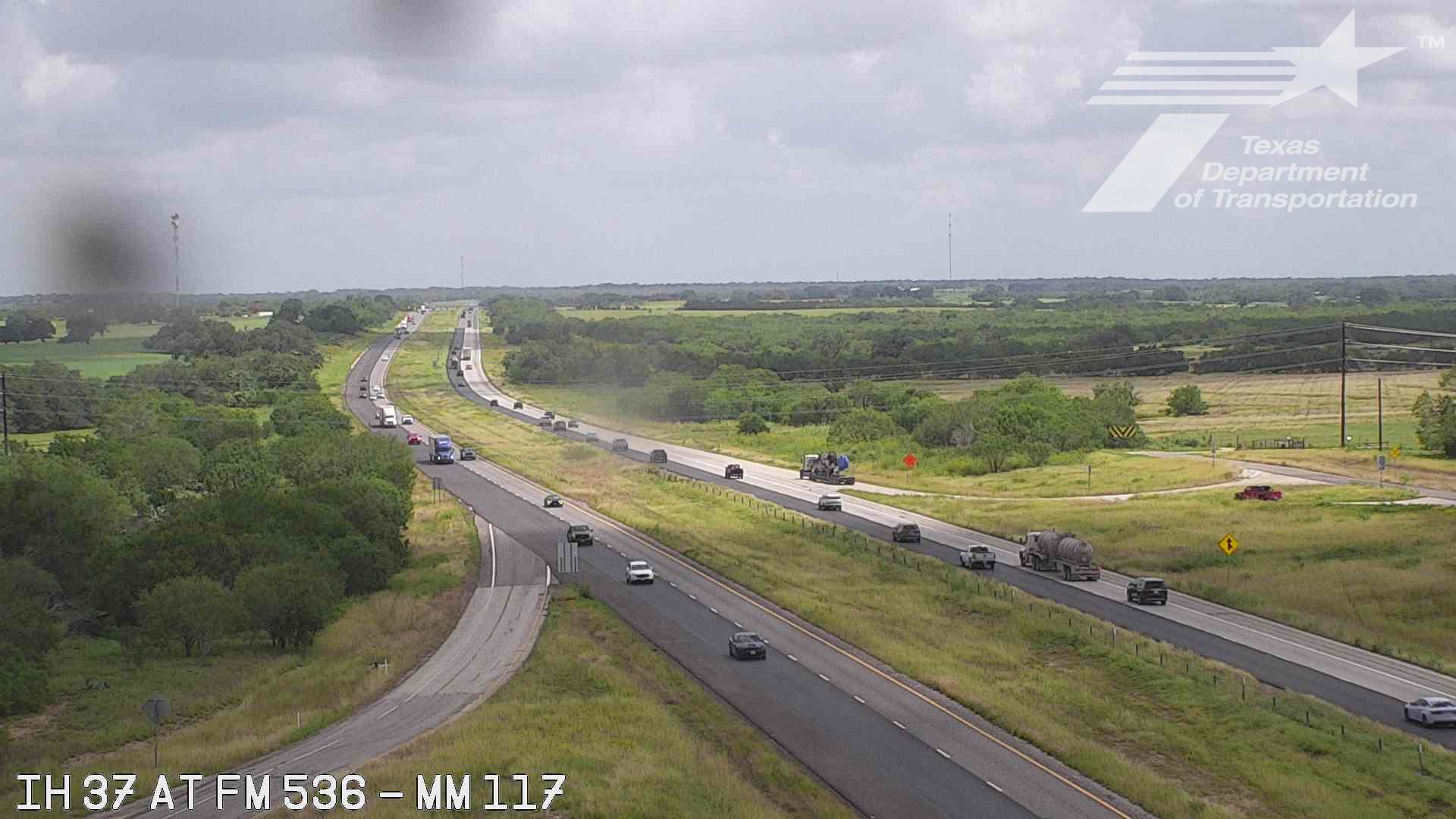 Live snapshot from IH 37 at FM 536 (MM 117)