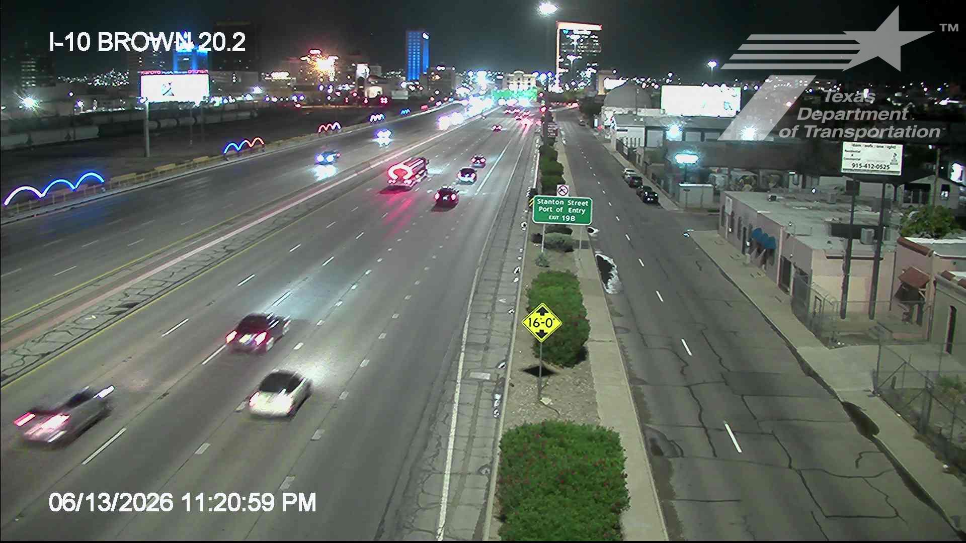 Live snapshot from IH-10 @ Brown