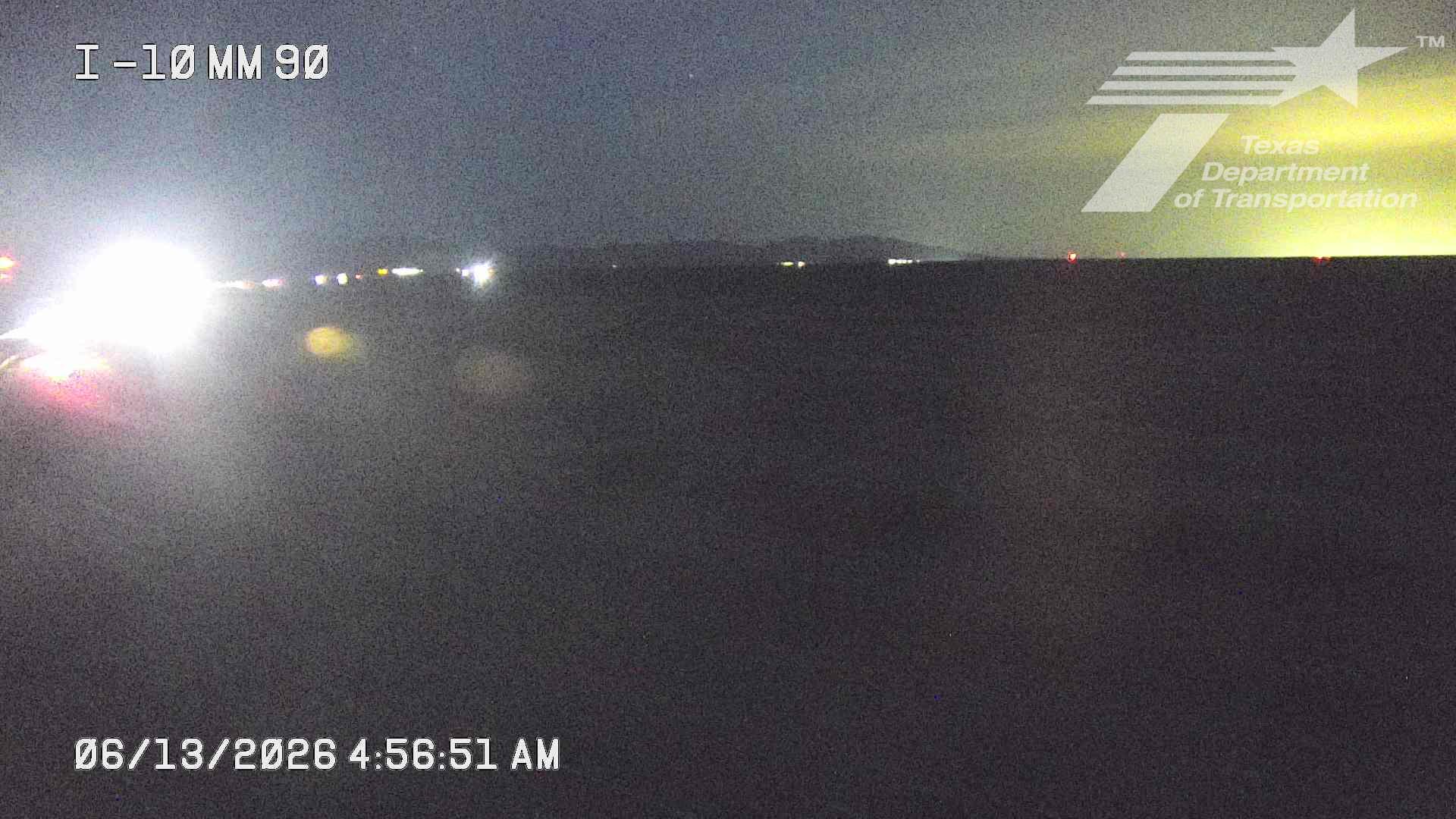 Live snapshot from IH-10 @ MM 90