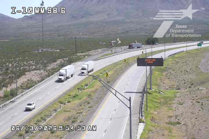 Live snapshot from IH-10 @ MM 98.6