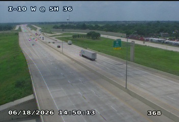 Live snapshot from IH-10 West @ SH 36