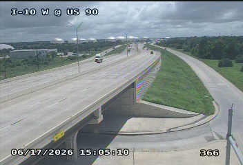 Live snapshot from IH-10 West @ US 90