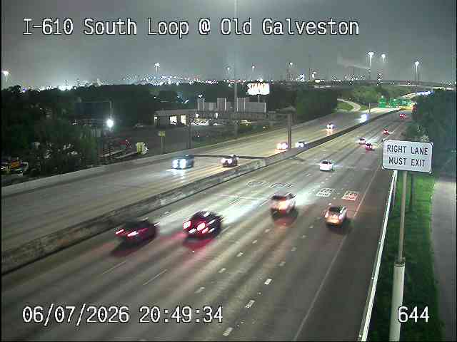 Live snapshot from IH-610 South Loop @ Old Galveston