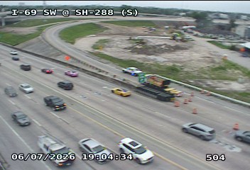 Live snapshot from IH-69 Southwest @ SH 288 (S)