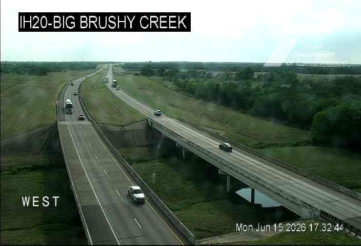 Live snapshot from IH20 @ Big Brushy Creek
