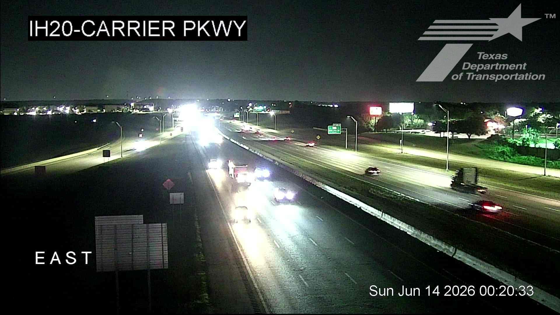 Live snapshot from IH20 @ Carrier Pkwy