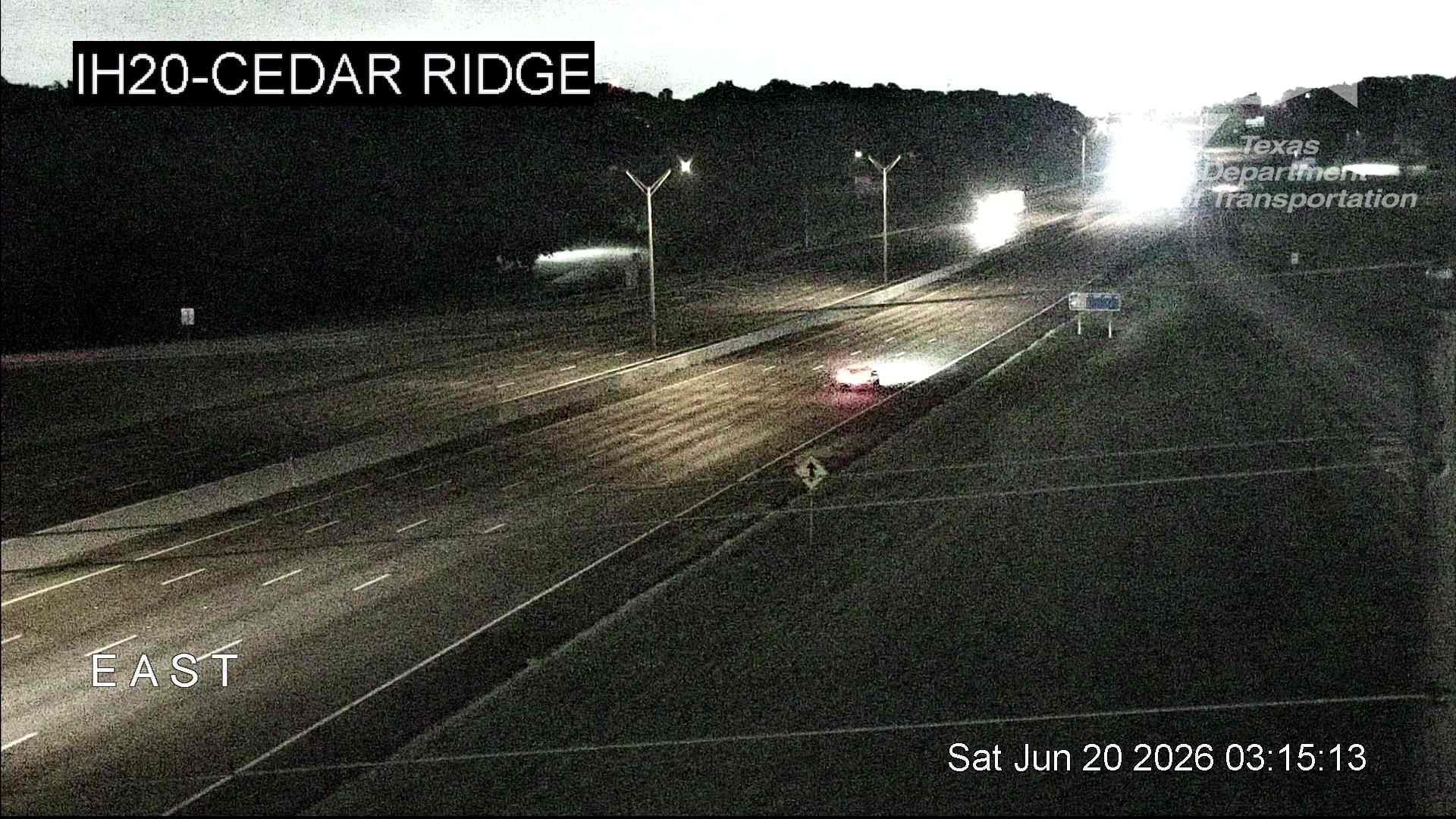 Live snapshot from IH20 @ Cedar Ridge