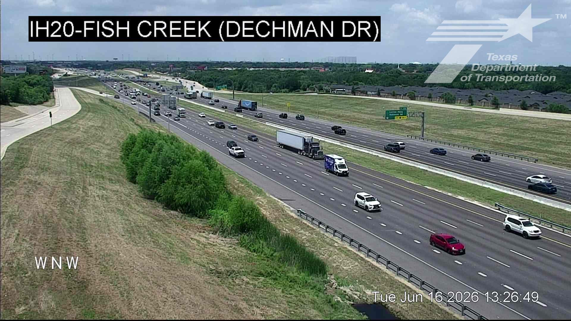 Live snapshot from IH20 @ Fish Creek