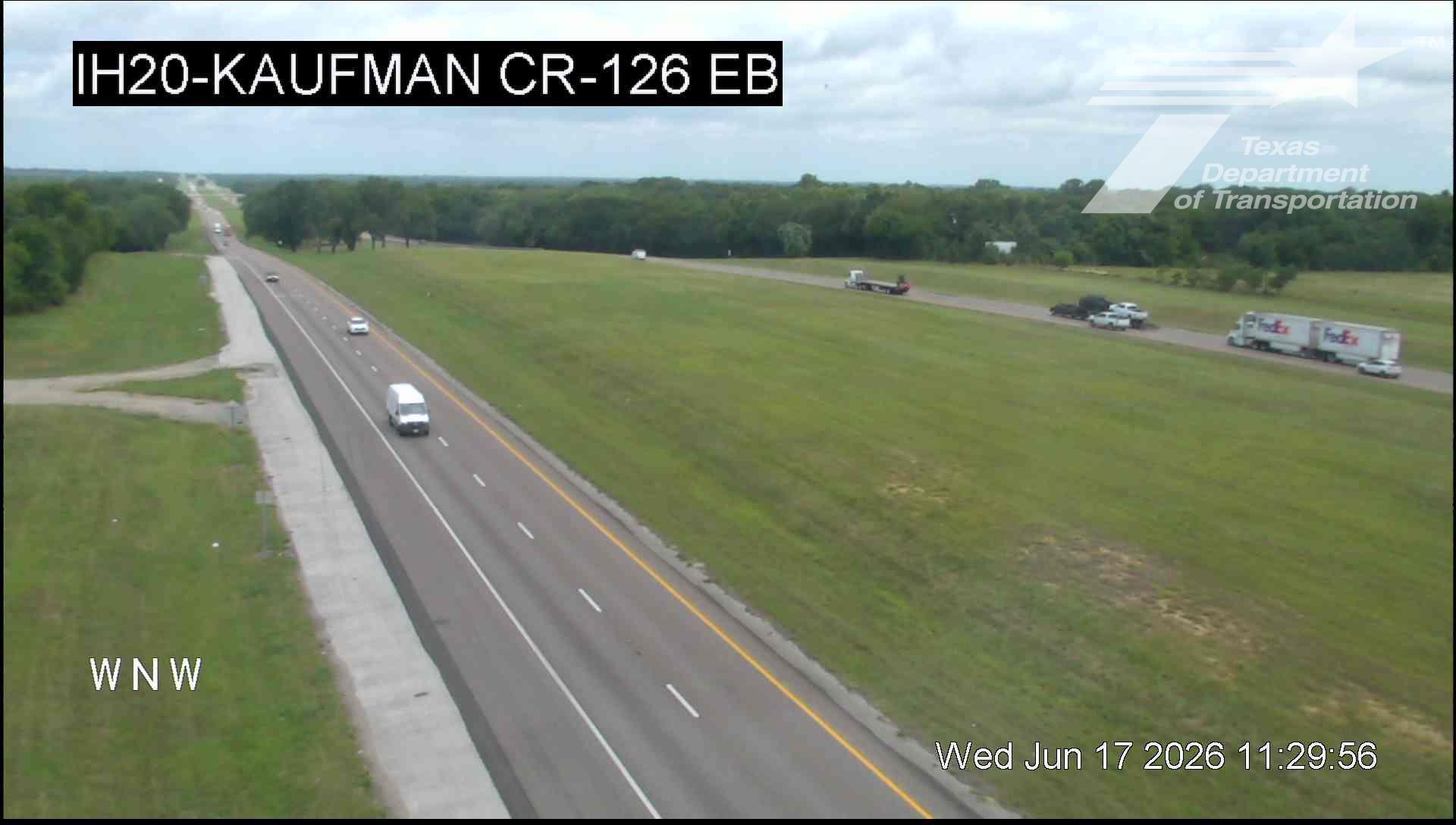 Live snapshot from IH20 @ Kaufman CR-126 EB