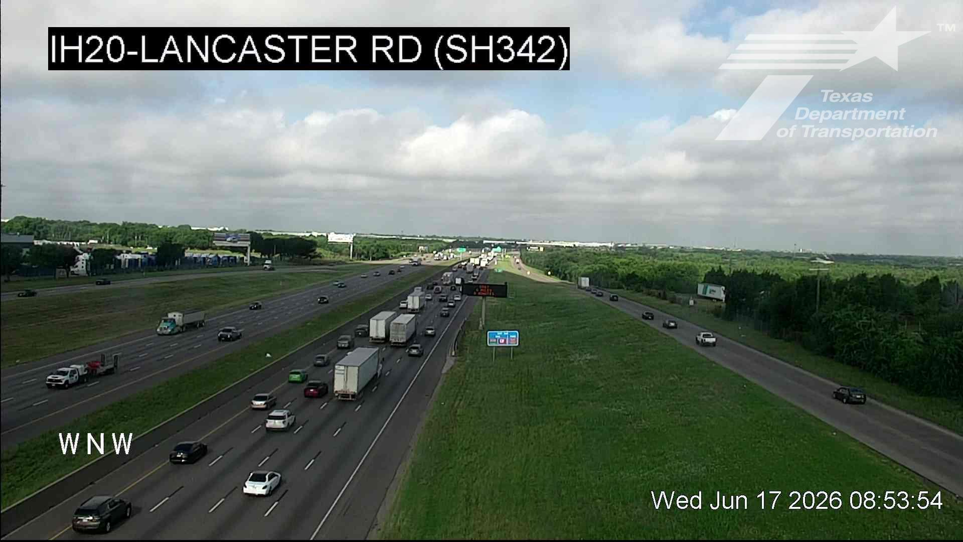 Live snapshot from IH20 @ Lancaster Rd (SH342)
