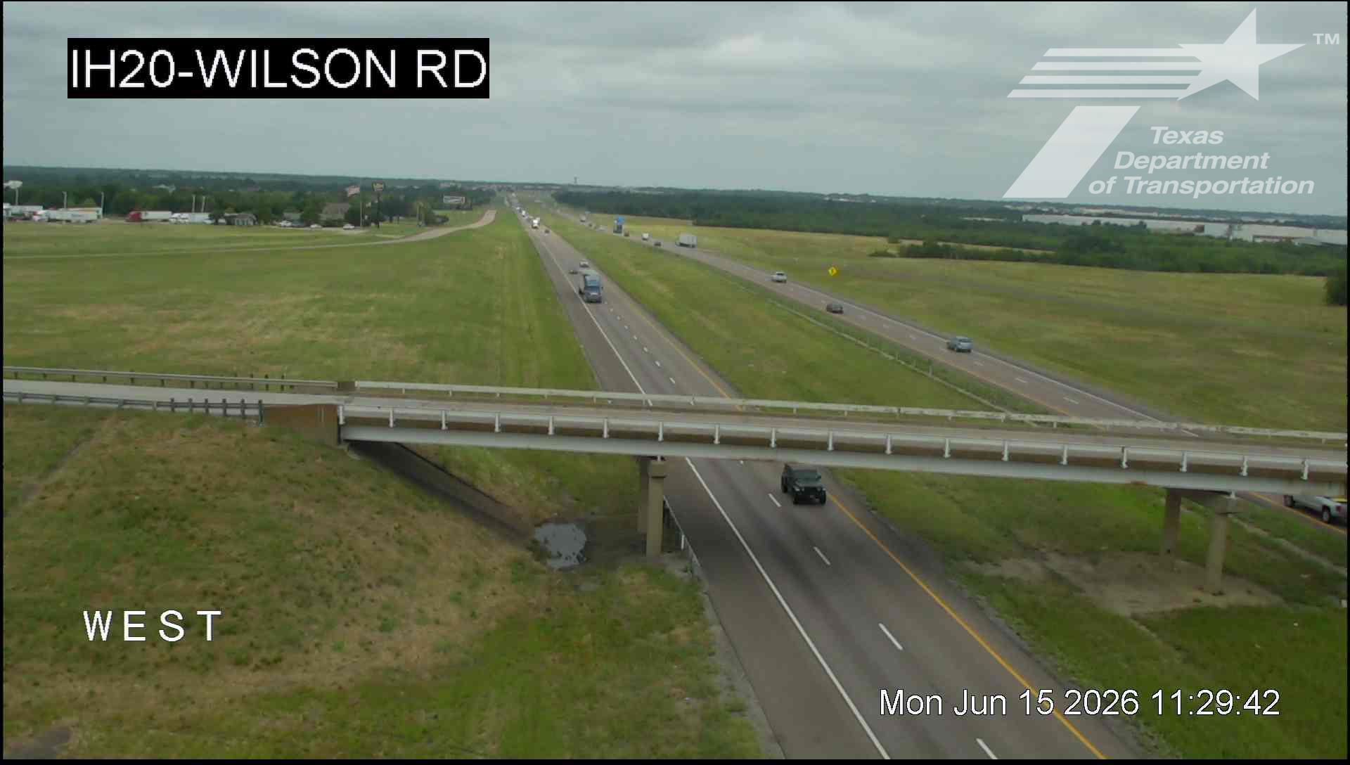 Live snapshot from IH20 @ Wilson Rd