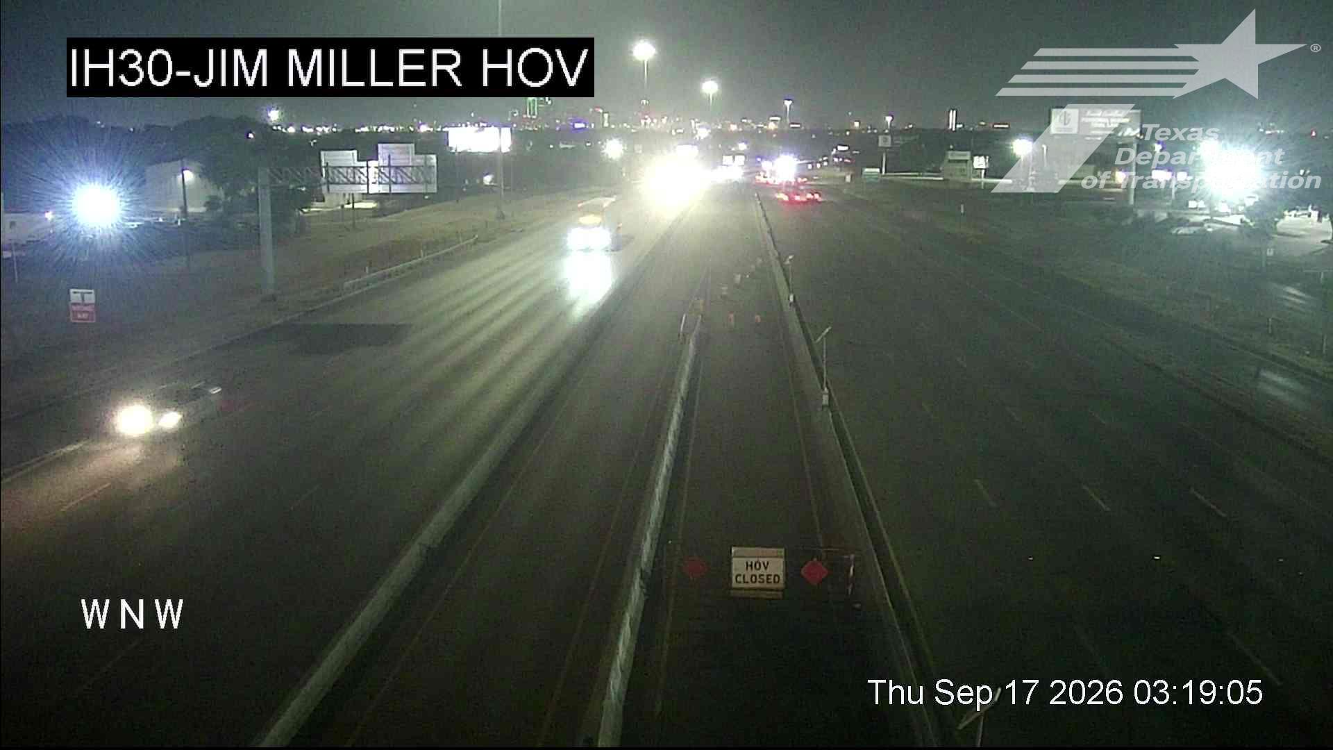 Live snapshot from IH30 @ Jim Miller HOV