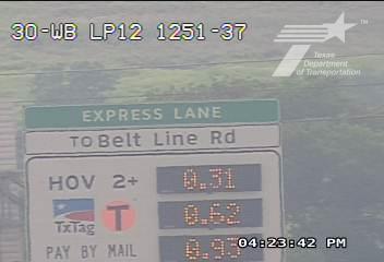 Live snapshot from IH30 @ Loop 12 WB TRDMS Sta 1251-37