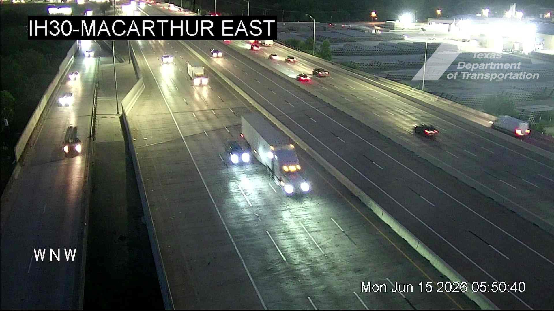 Live snapshot from IH30 @ MacArthur East