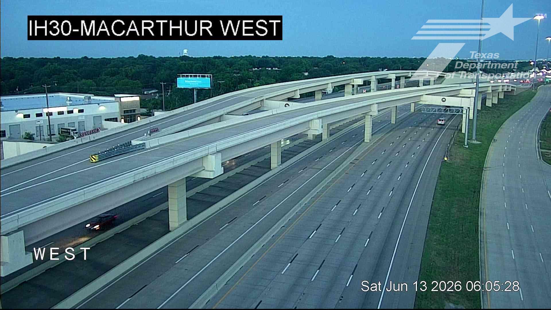 Live snapshot from IH30 @ MacArthur West