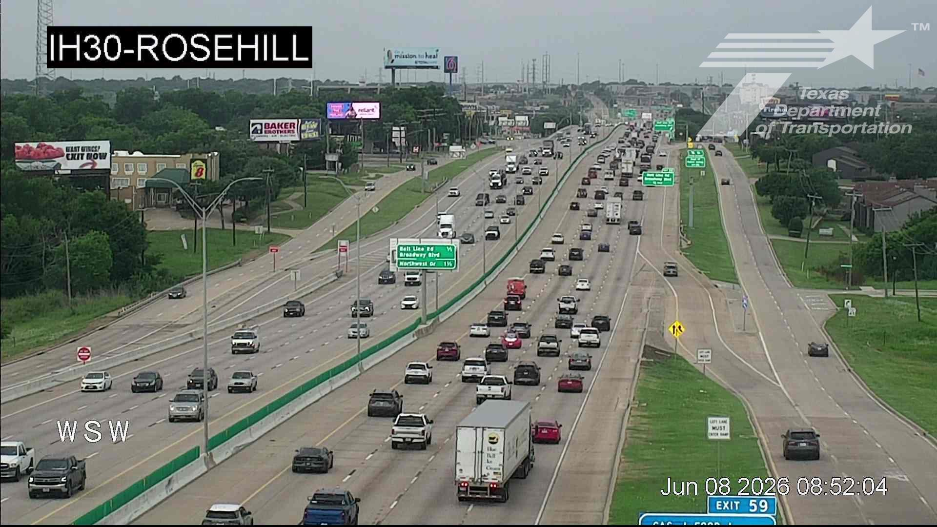 Live snapshot from IH30 @ Rosehill