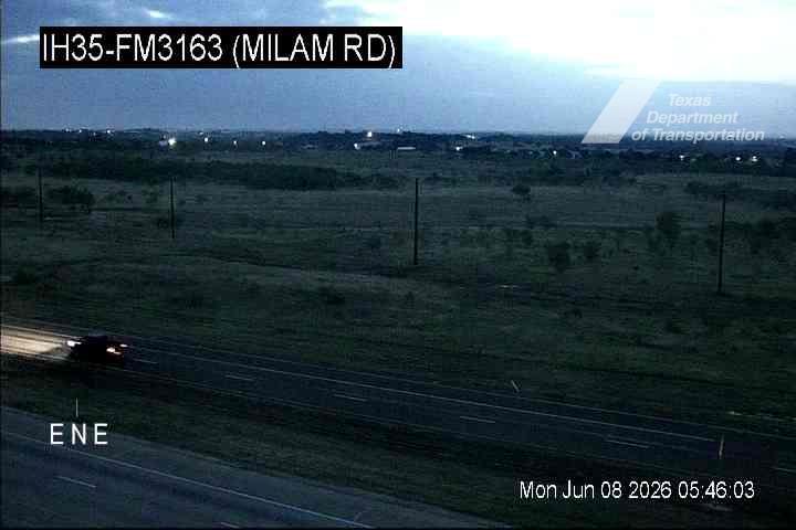 Live snapshot from IH35 @ FM3163 (Milam Rd)