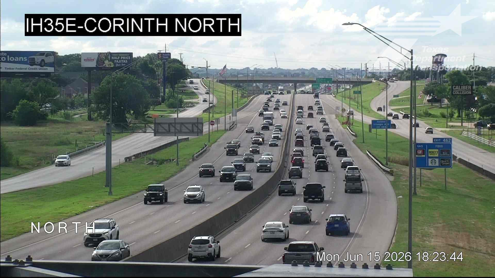 Live snapshot from IH35E @ Corinth North