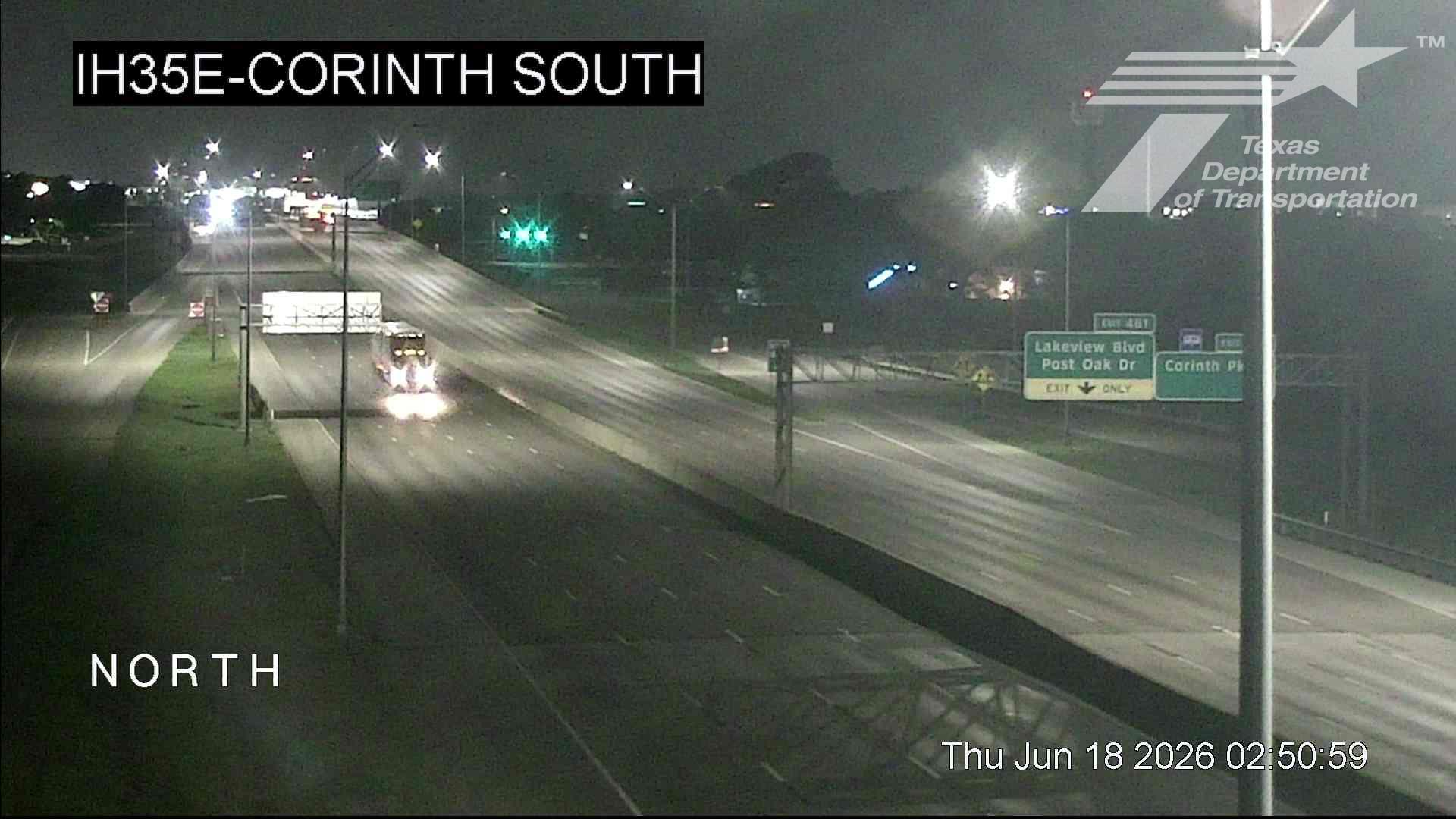 Live snapshot from IH35E @ Corinth South