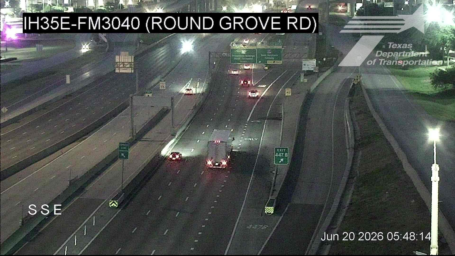 Live snapshot from IH35E @ FM3040 (Round Grove Rd)