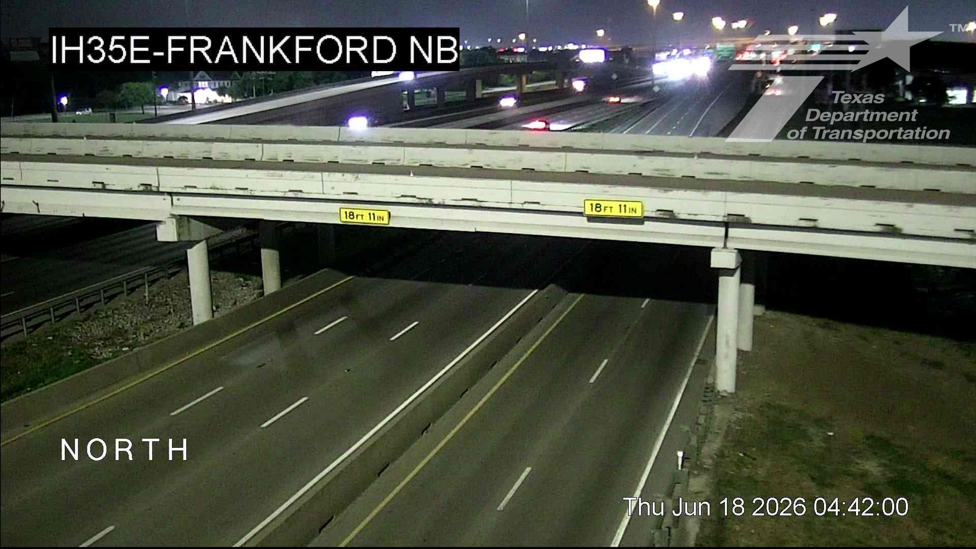Live snapshot from IH35E @ Frankford NB