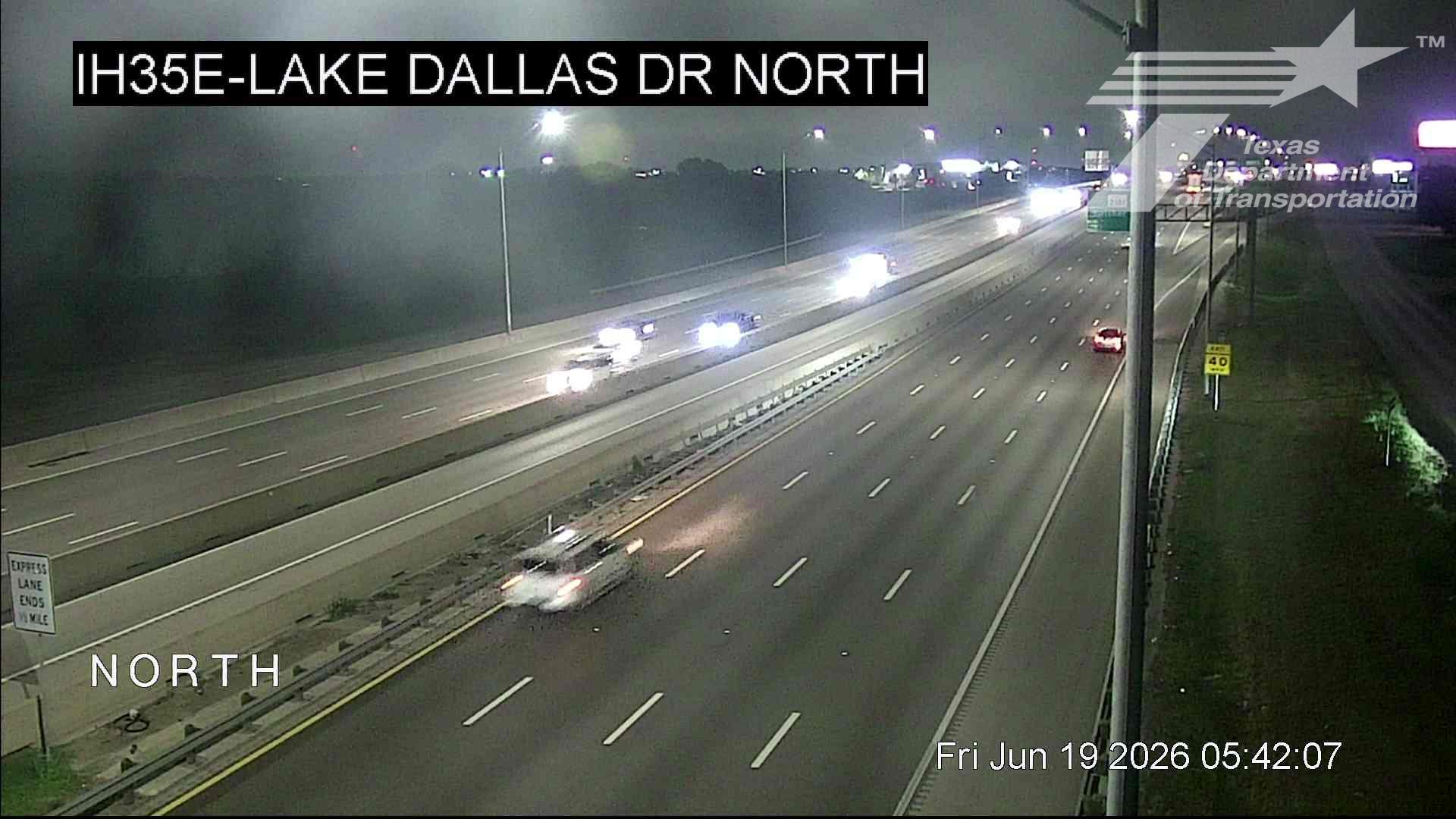 Live snapshot from IH35E @ Lake Dallas Dr North