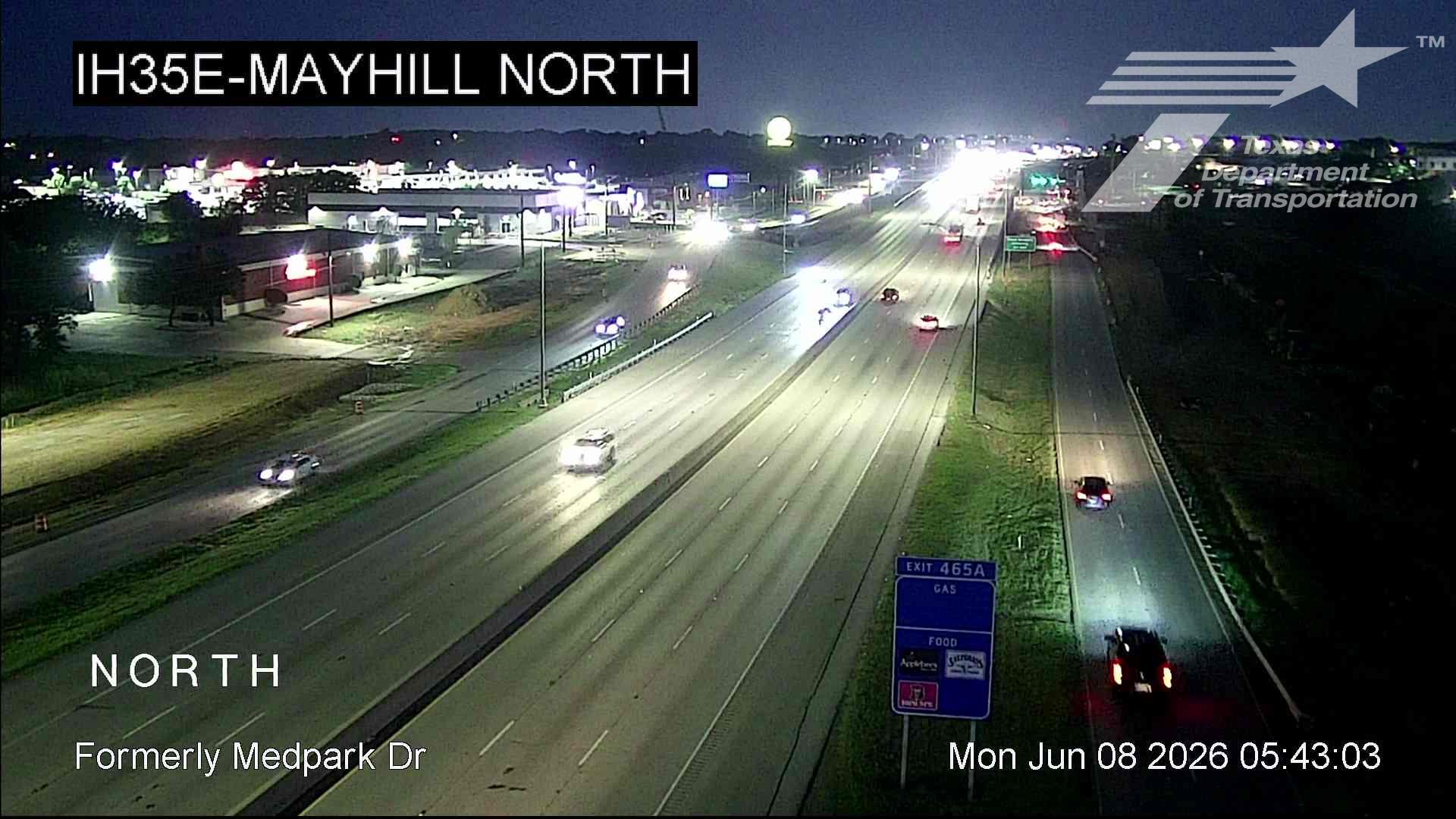 Live snapshot from IH35E @ Mayhill North
