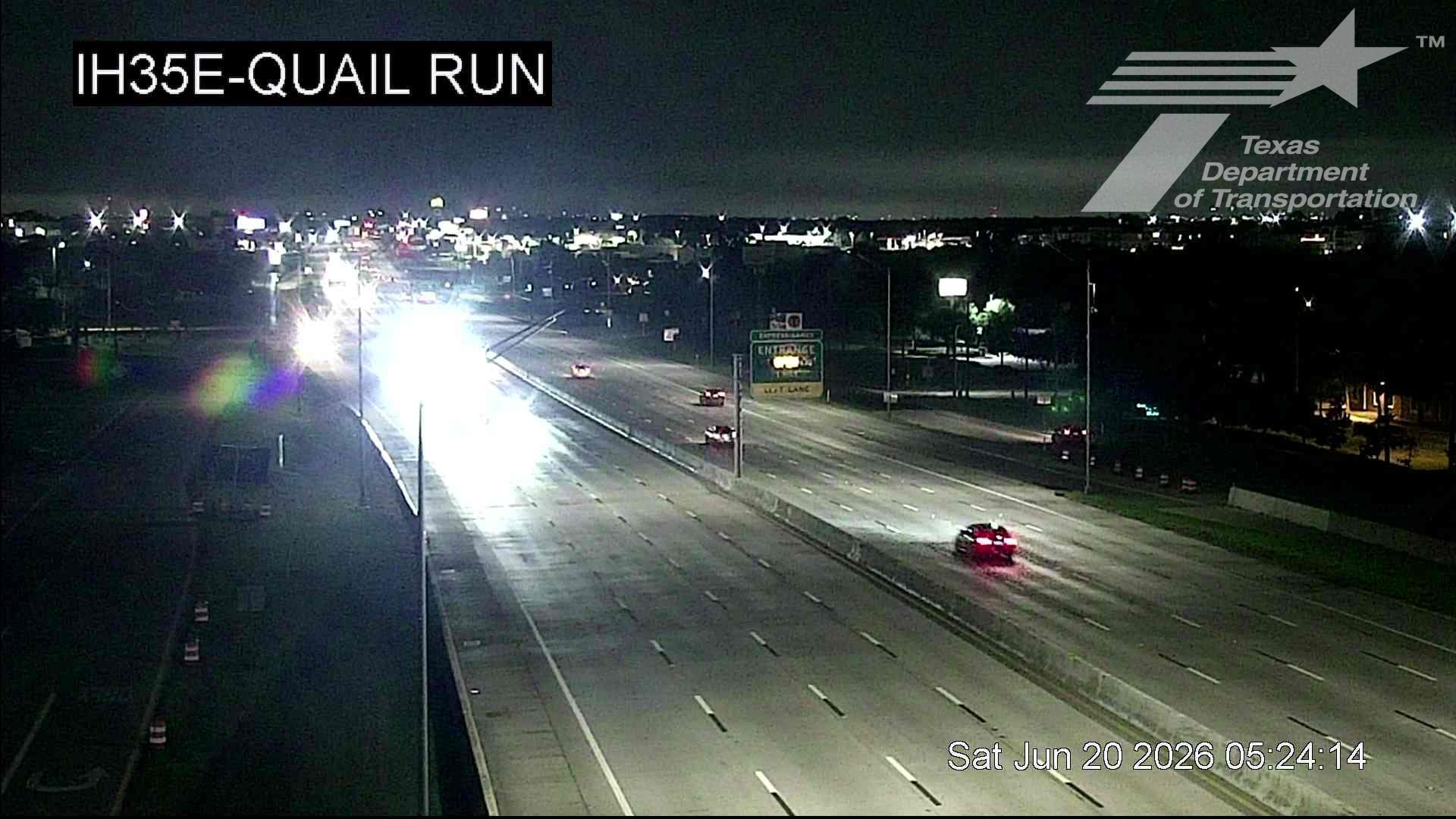 Live snapshot from IH35E @ Quail Run