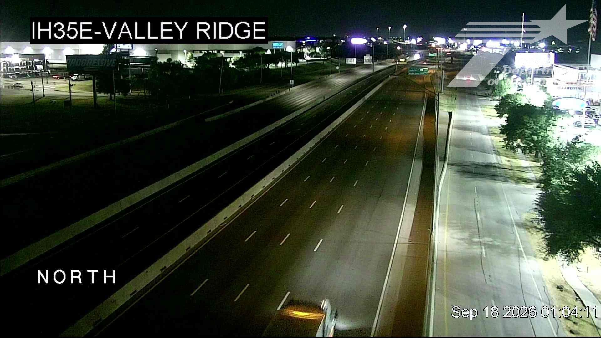 Live snapshot from IH35E @ Valley Ridge
