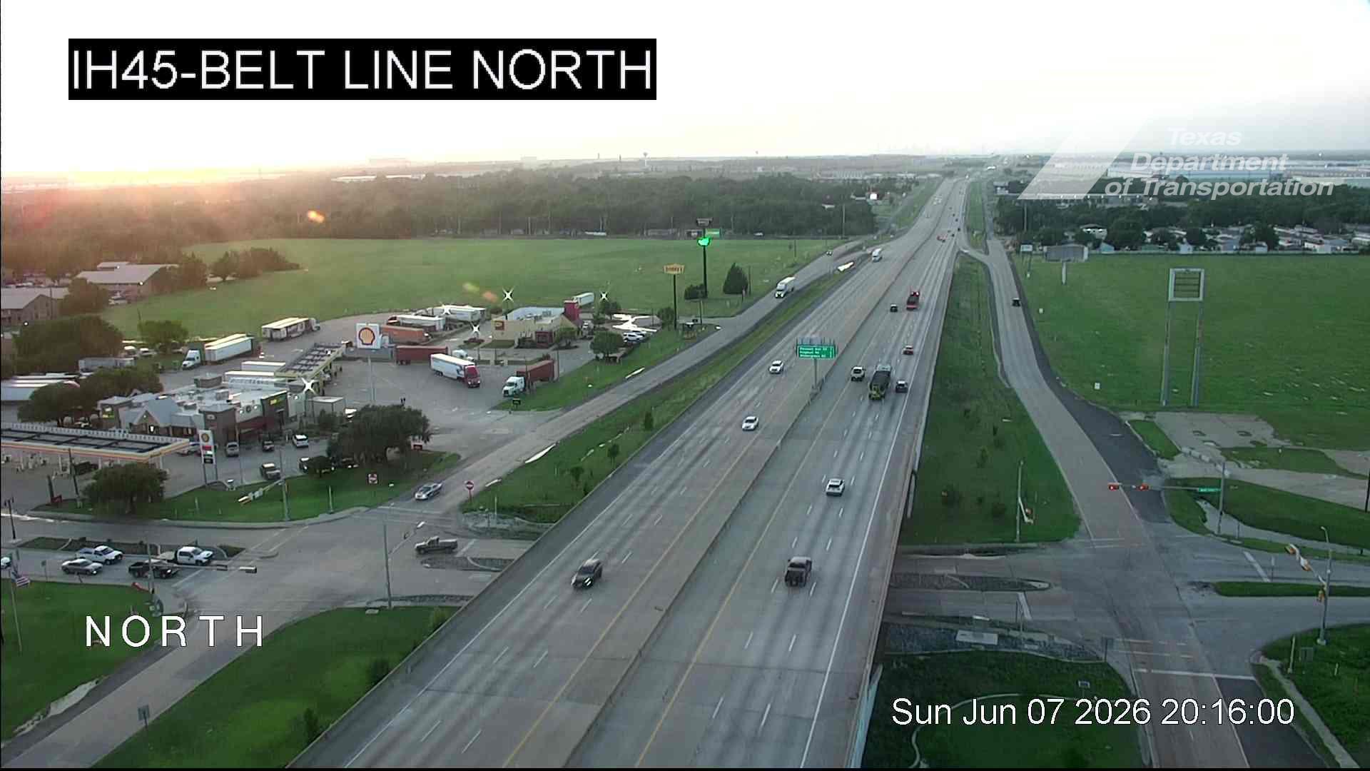 Live snapshot from IH45 @ Belt Line North