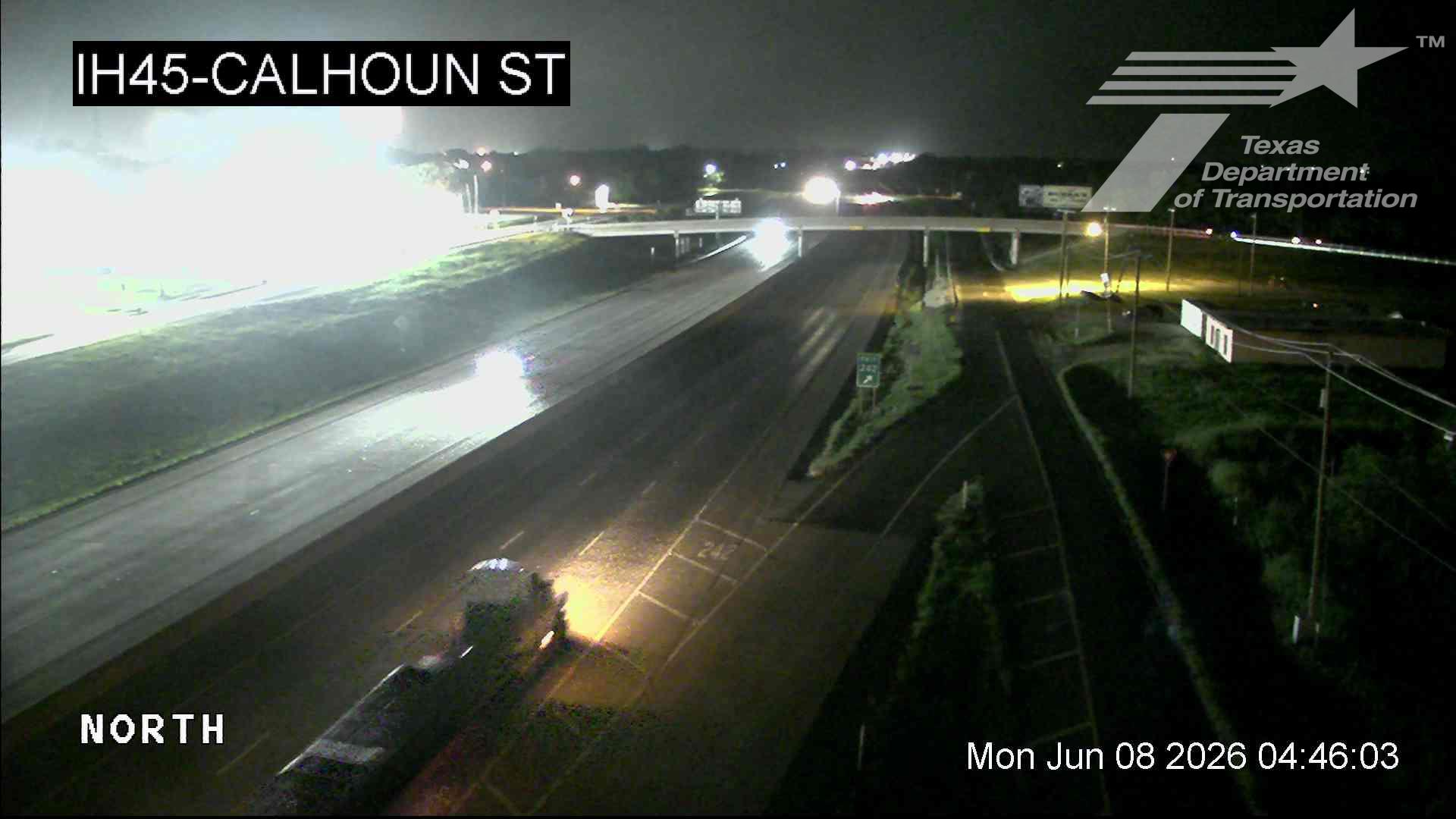 Live snapshot from IH45 @ Calhoun St (Rice)