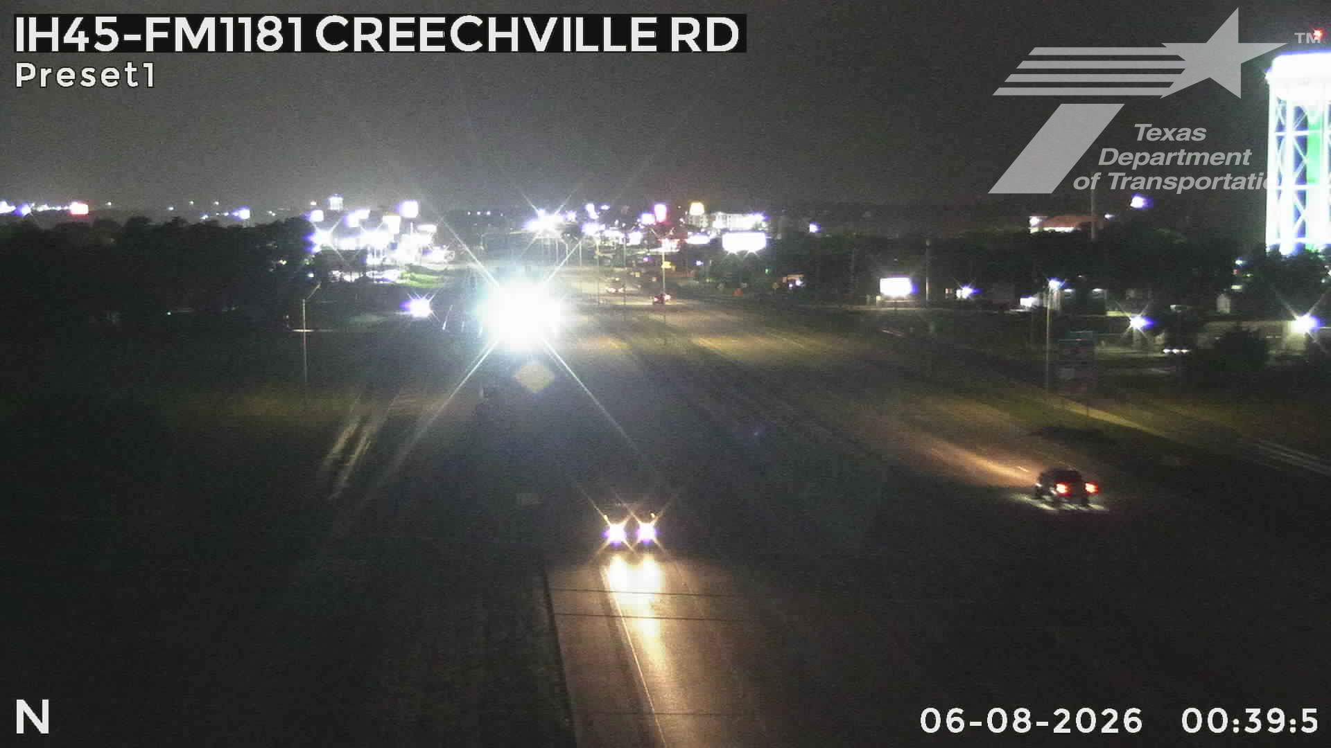 Live snapshot from IH45 @ FM1181 (Creechville Rd)
