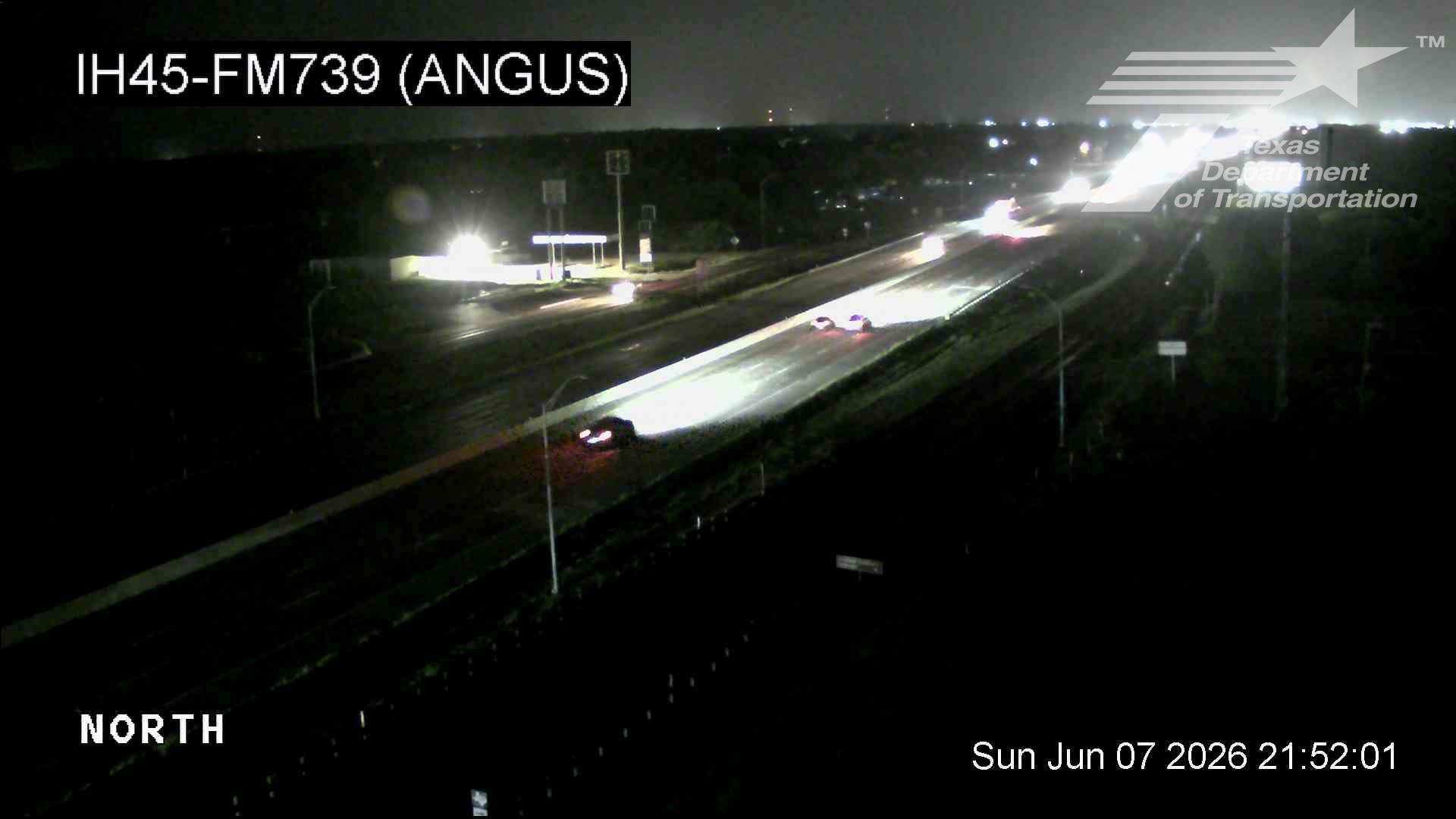 Live snapshot from IH45 @ FM739 (Angus)
