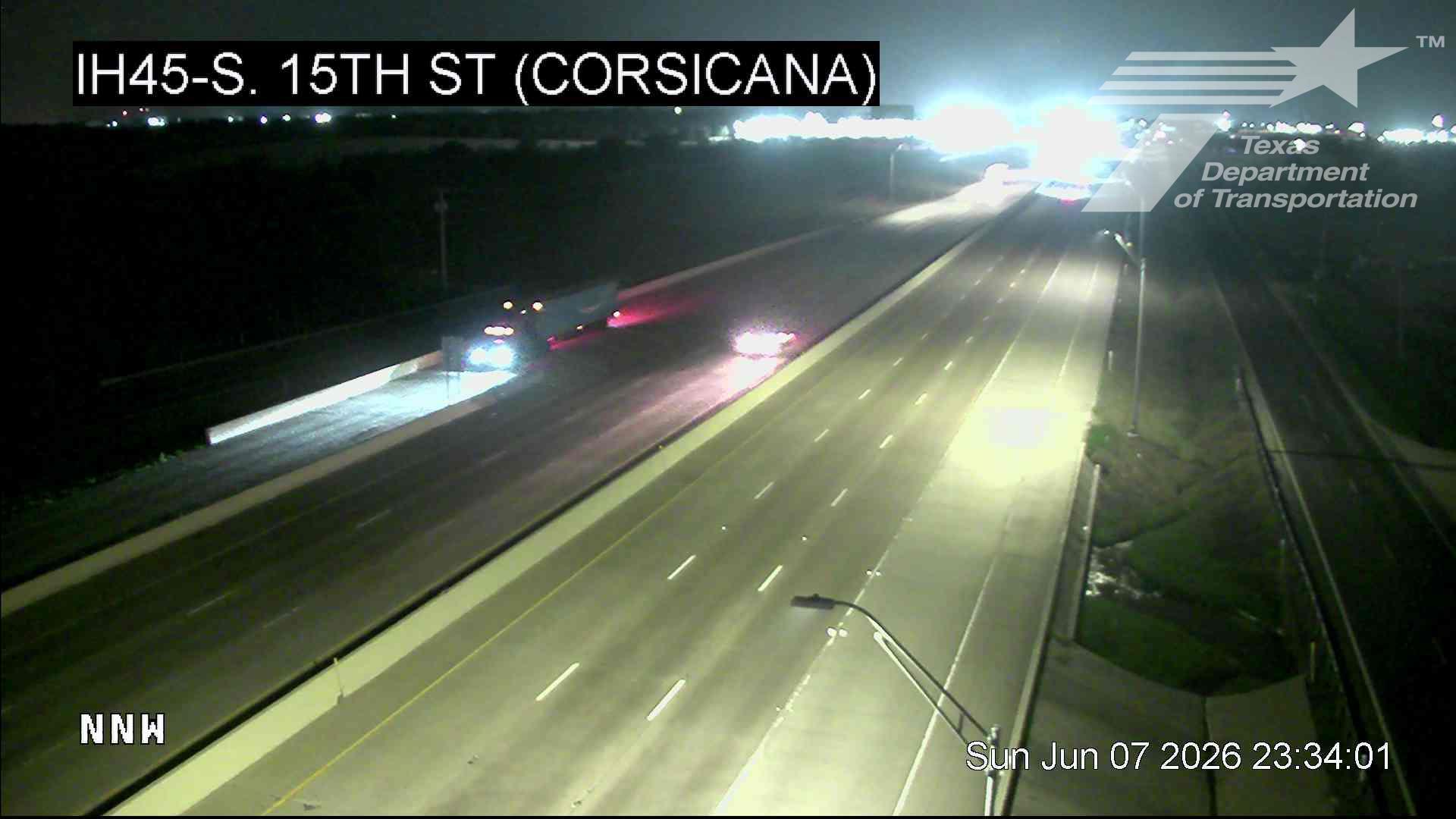 Live snapshot from IH45 @ S. 15th St (Corsicana)