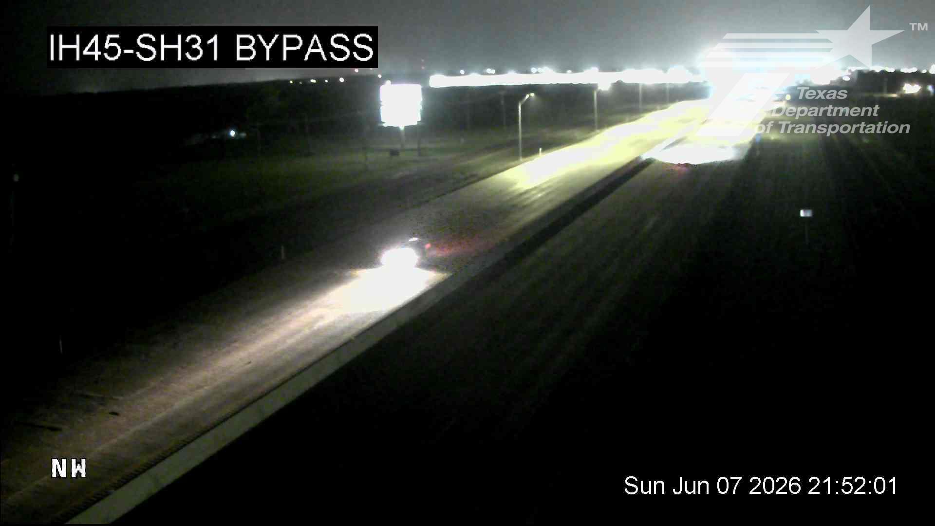 Live snapshot from IH45 @ SH31 Bypass