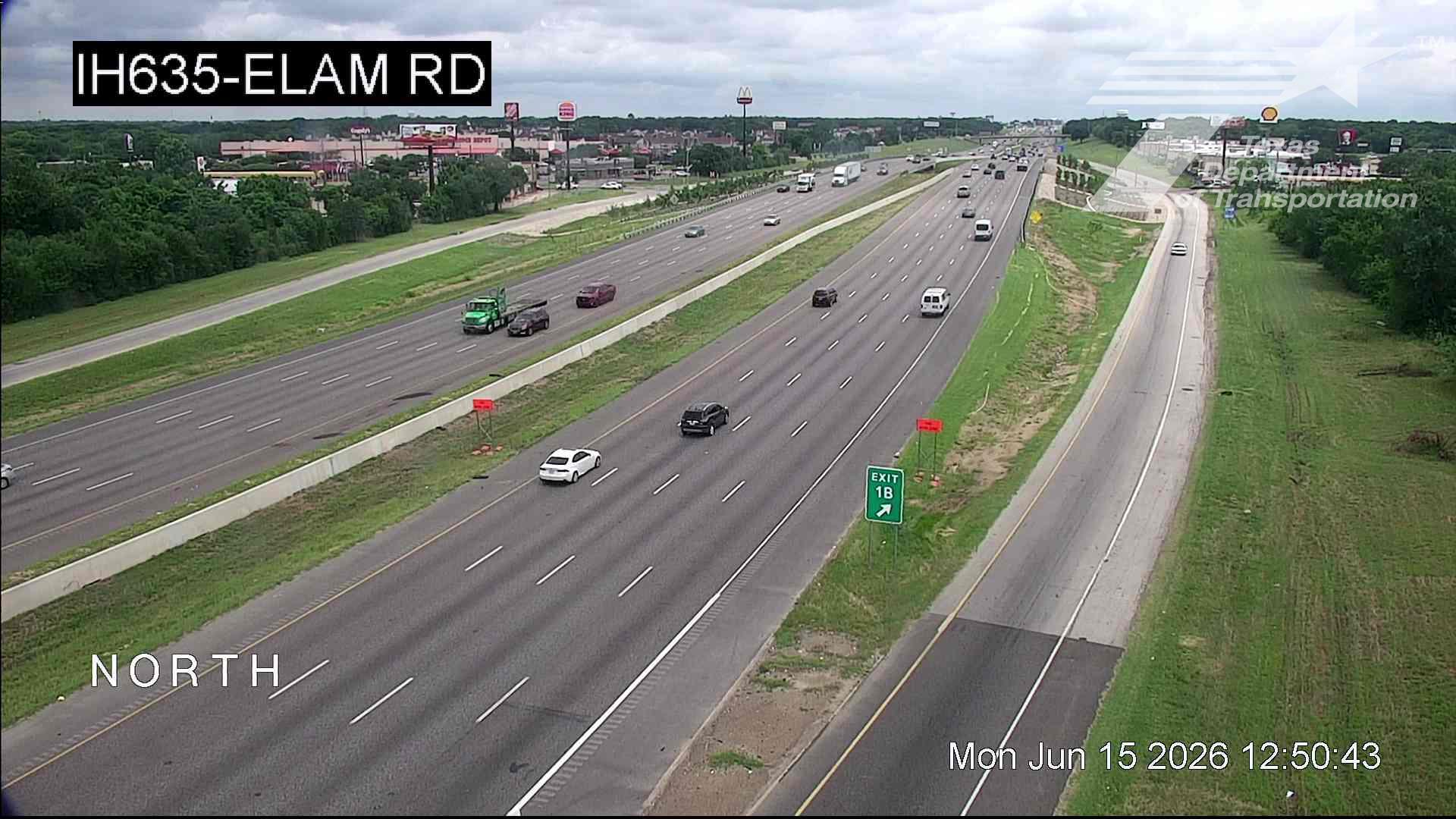 Live snapshot from IH635 @ Elam Rd