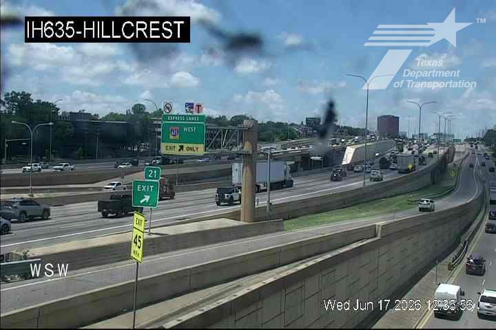 Live snapshot from IH635 @ Hillcrest