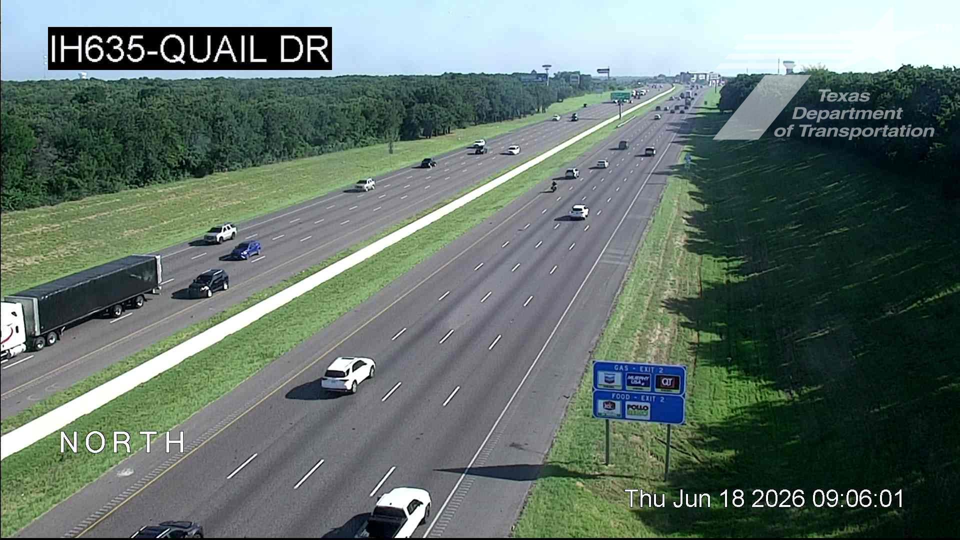 Live snapshot from IH635 @ Quail Dr