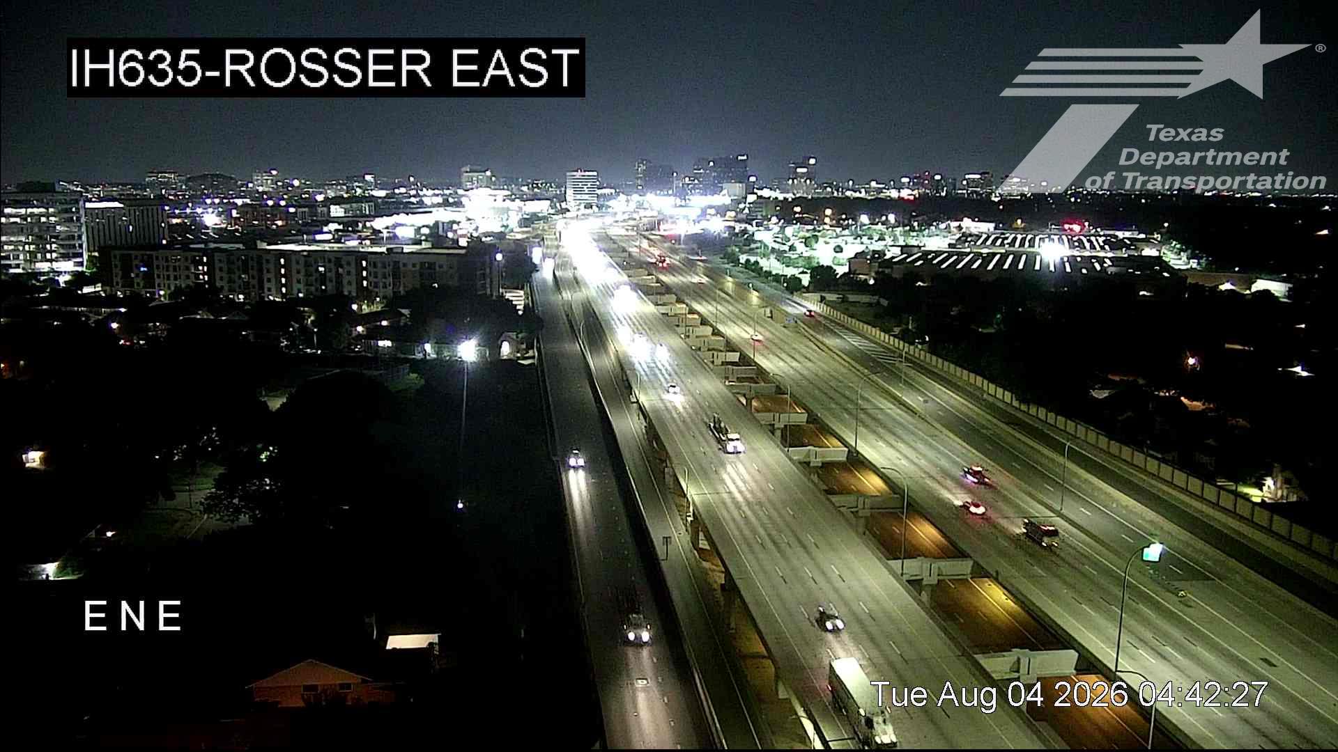 Live snapshot from IH635 @ Rosser East