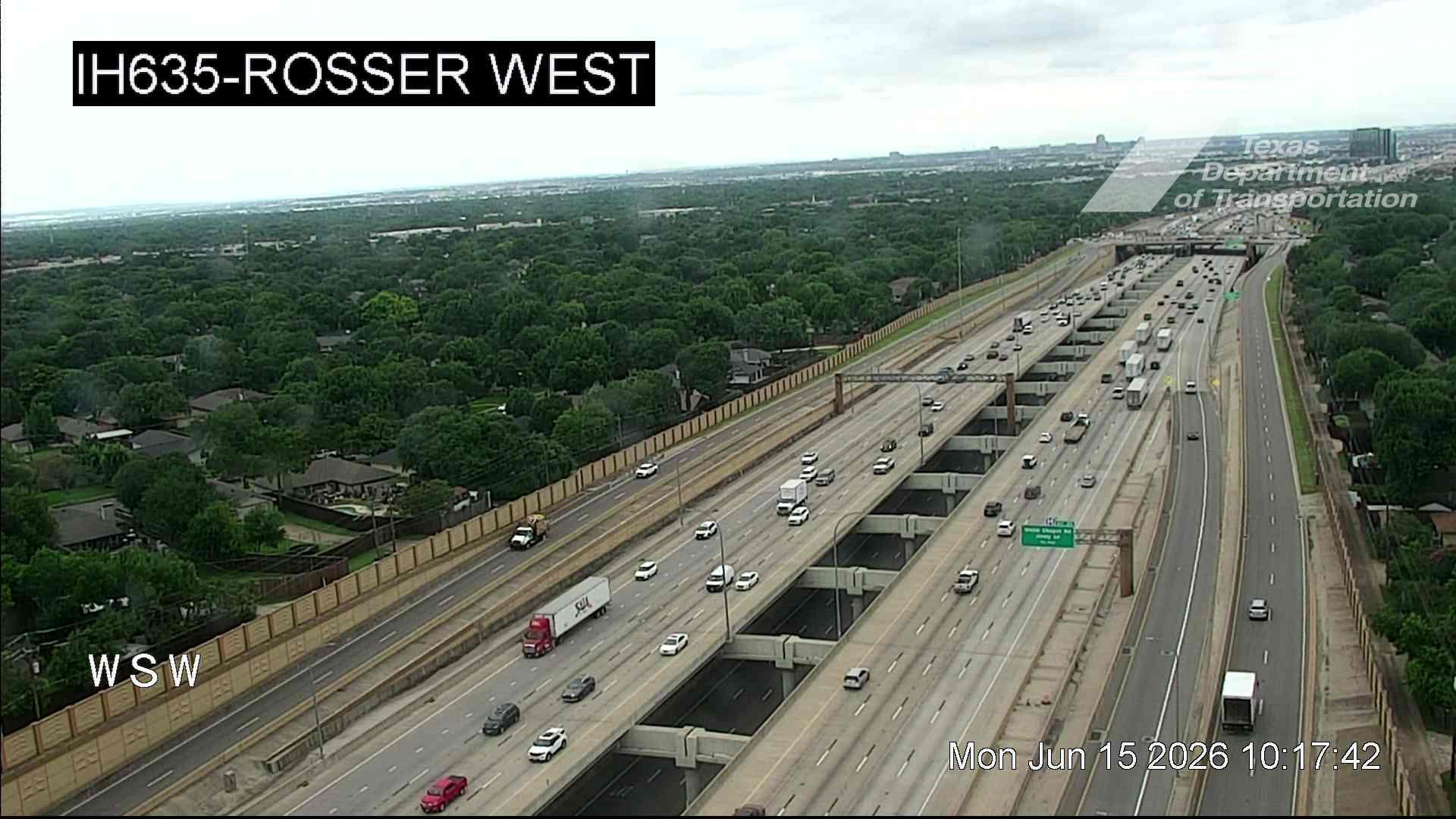 Live snapshot from IH635 @ Rosser West