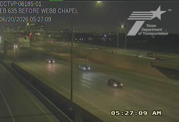 Live snapshot from LBJ Express IH635 @ Webb Chapel EB