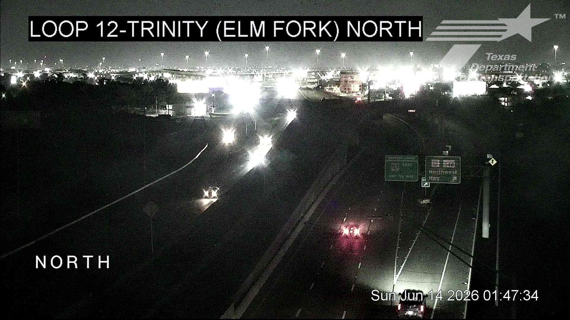 Live snapshot from Loop 12 @ Trinity (Elm Fork) North