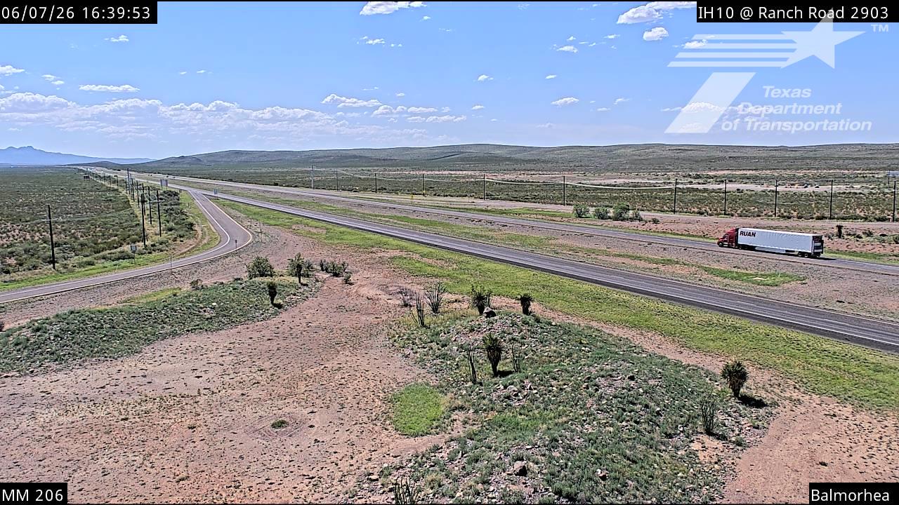 Live snapshot from ODA-IH10 @ Ranch Road 2903 MM 206 Reeves CTY