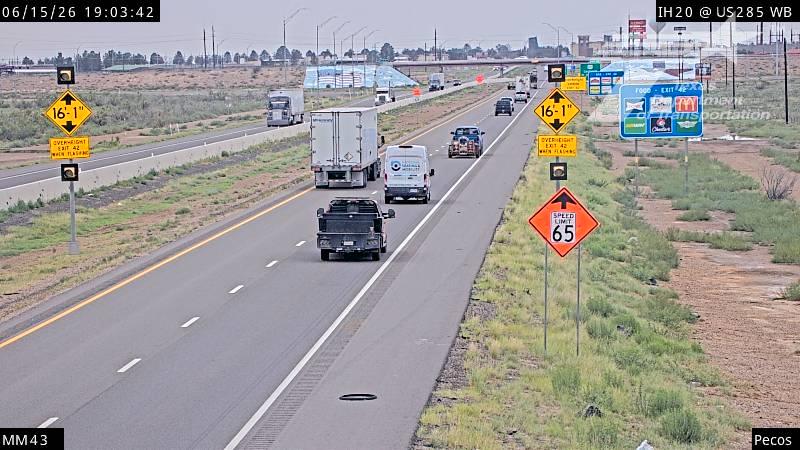 Live snapshot from ODA-IH20 @ US285 MM 43 Pecos CTY-WB