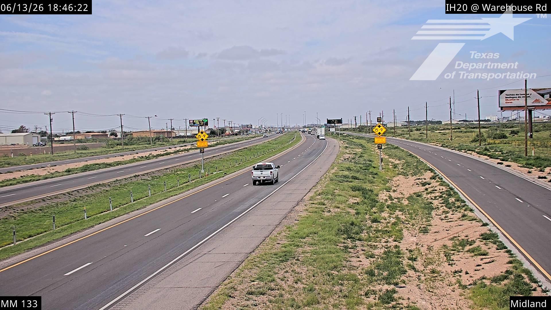 Live snapshot from ODA-IH20 @ Warehouse Rd MM 133 Midland CTY