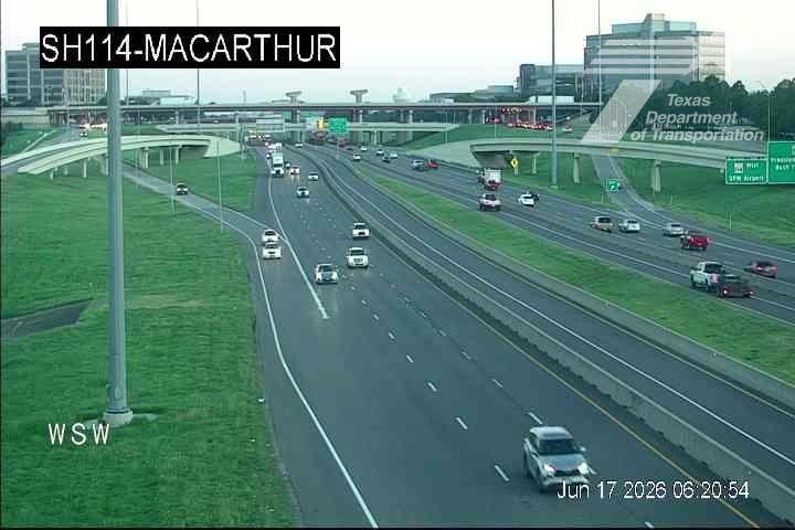 Live snapshot from SH114 @ MacArthur